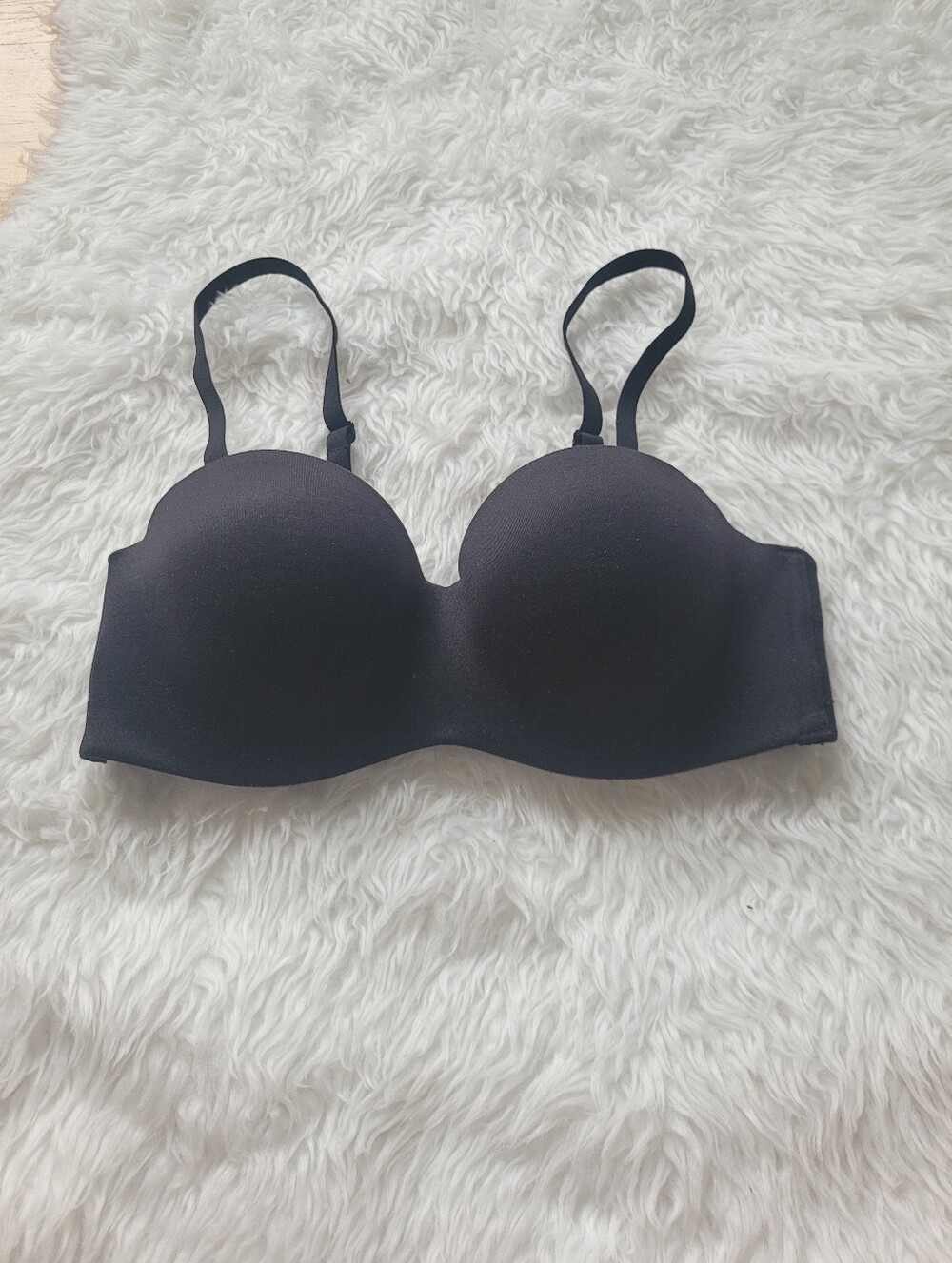 My Memory By La Vie En Rose Black Elastic Sides Adjustable Removable Strap 32C